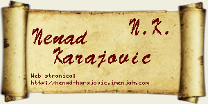 Nenad Karajović vizit kartica